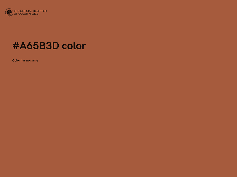 #A65B3D color image