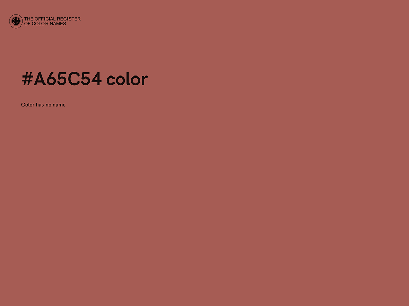 #A65C54 color image