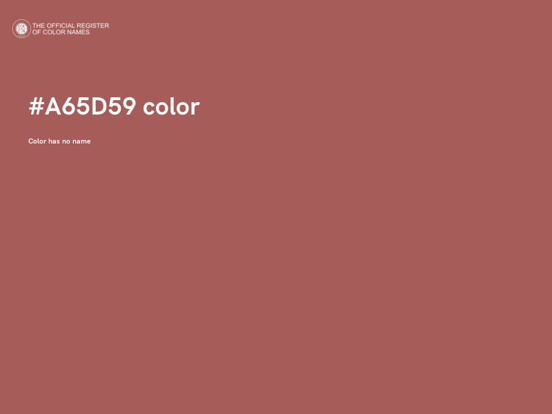#A65D59 color image