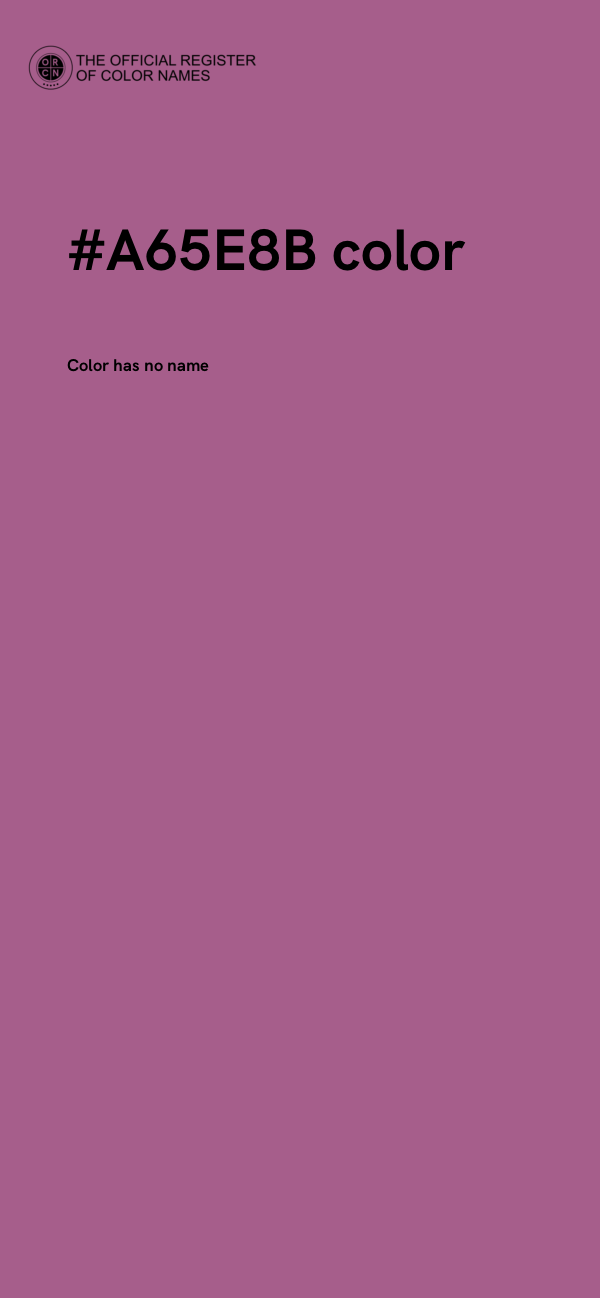 #A65E8B color image