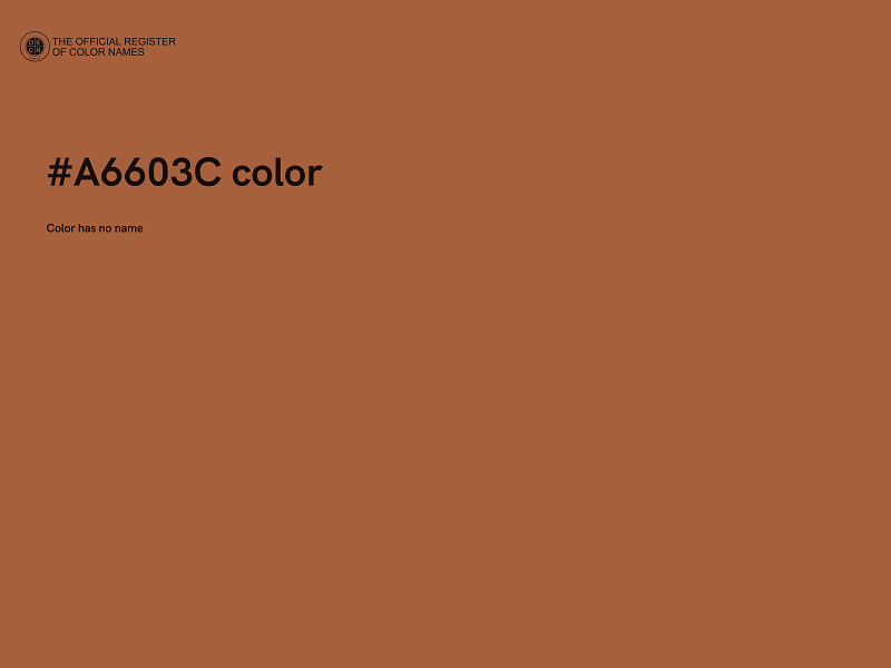 #A6603C color image