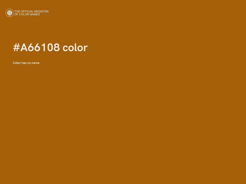 #A66108 color image
