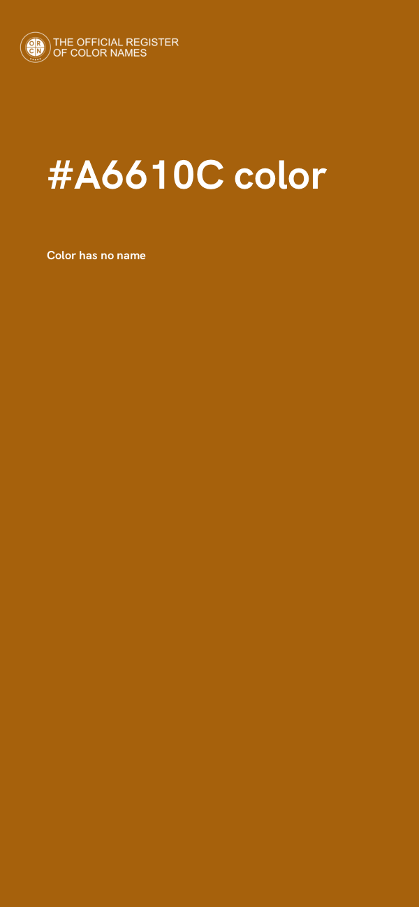 #A6610C color image