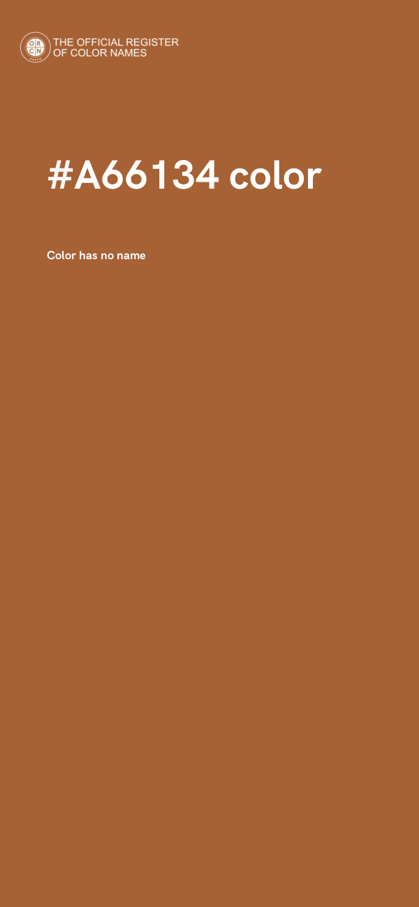#A66134 color image