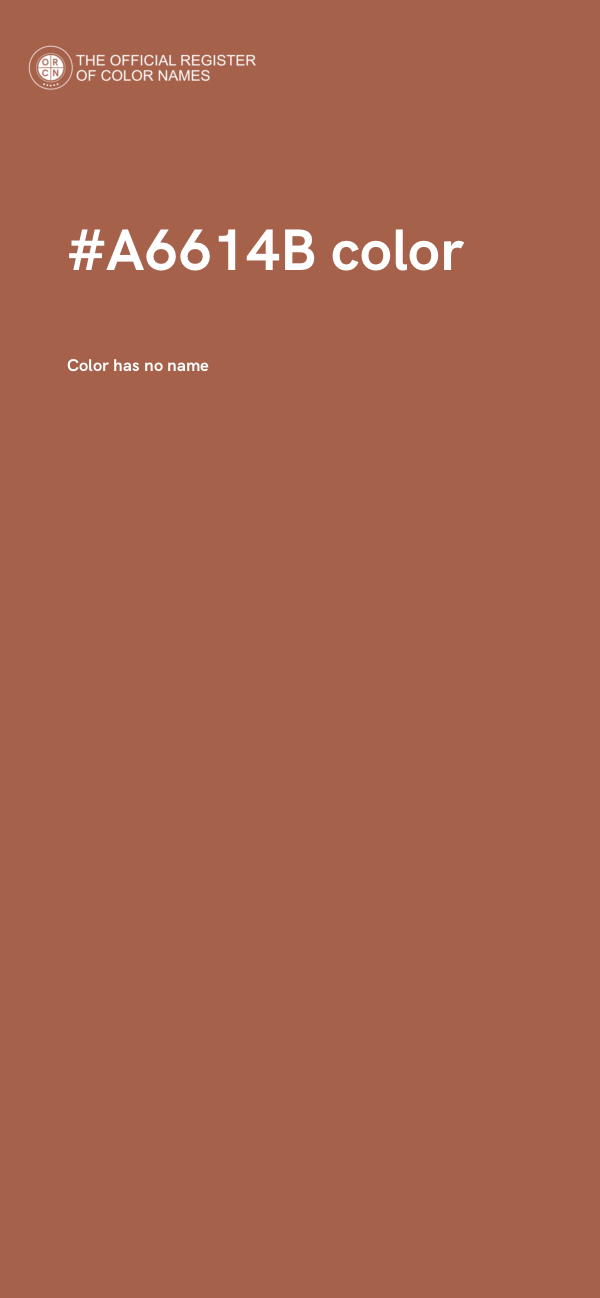 #A6614B color image