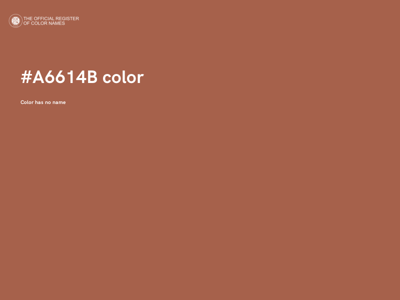 #A6614B color image
