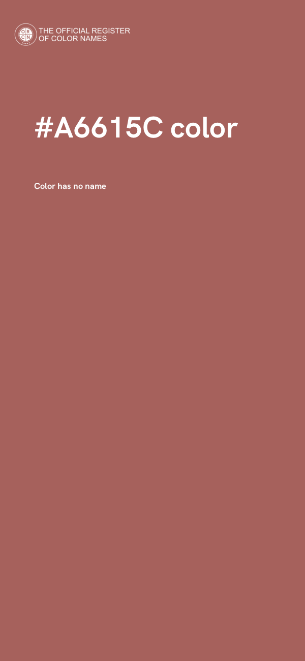 #A6615C color image