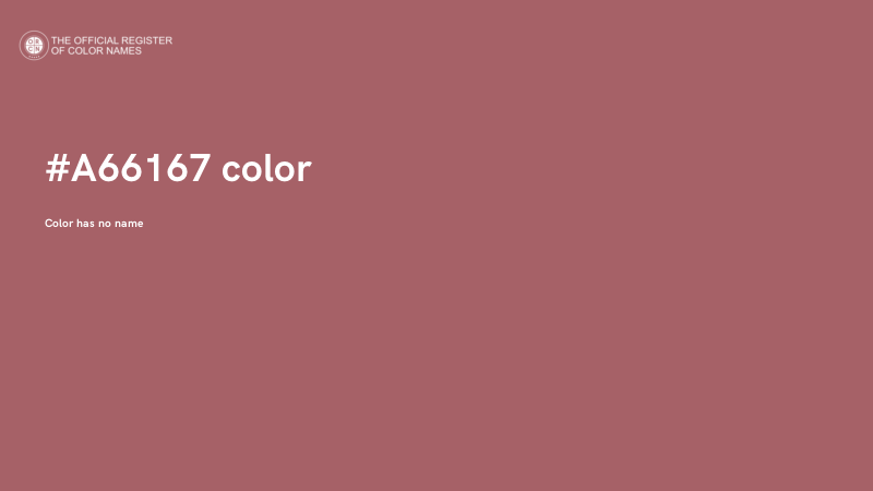 #A66167 color image