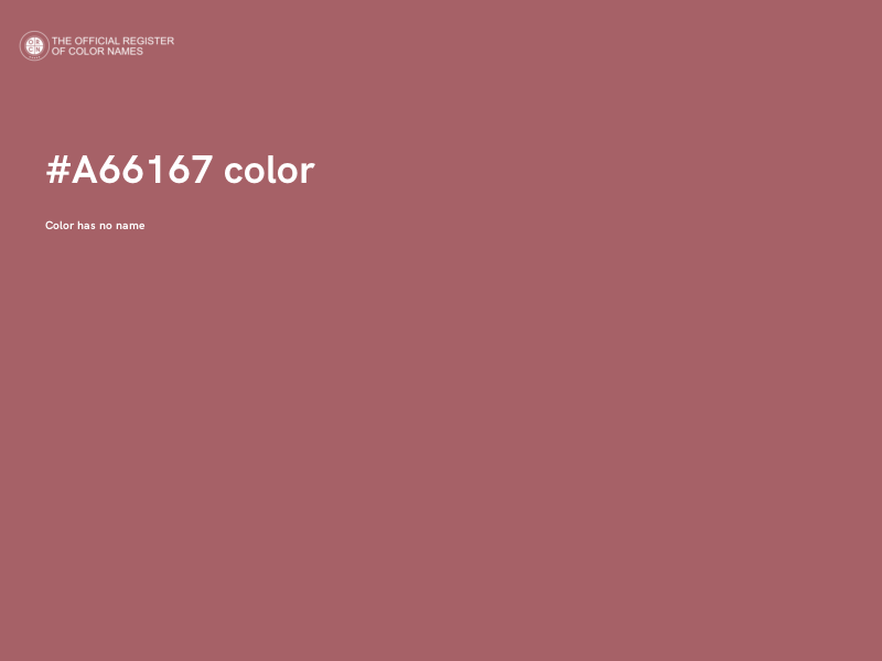 #A66167 color image