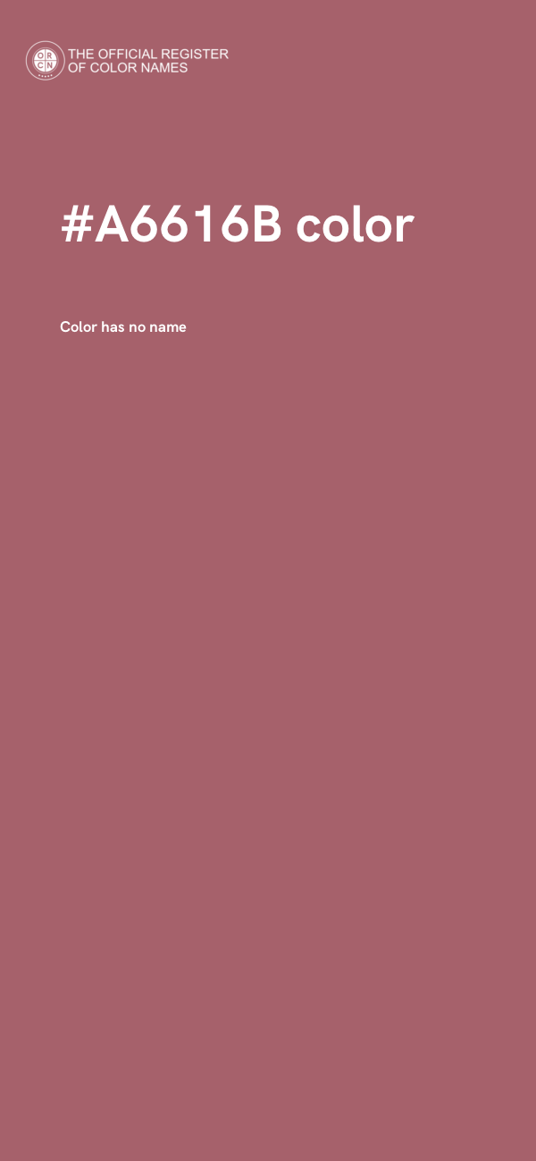 #A6616B color image