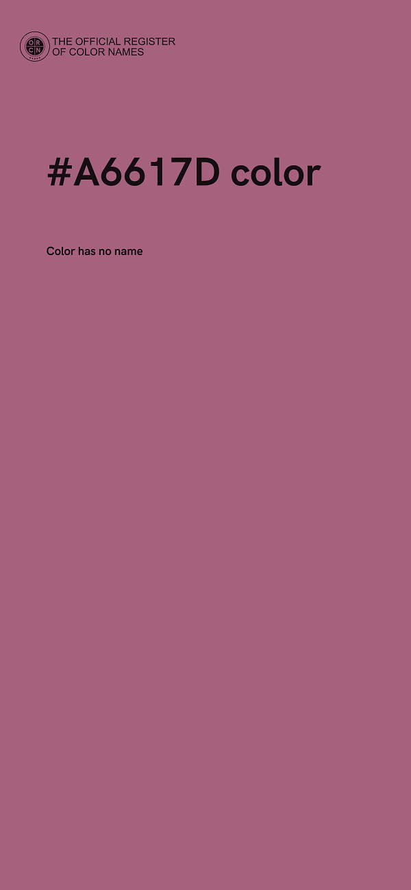 #A6617D color image