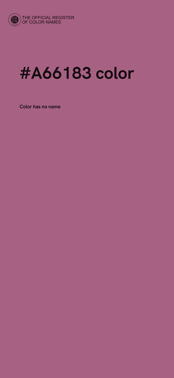 #A66183 color image