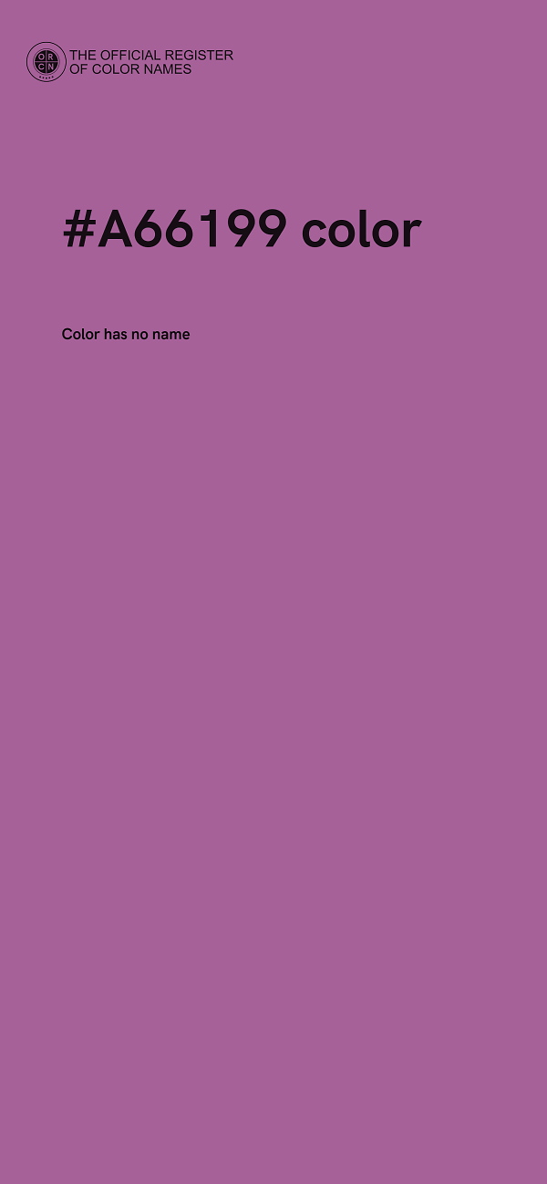 #A66199 color image
