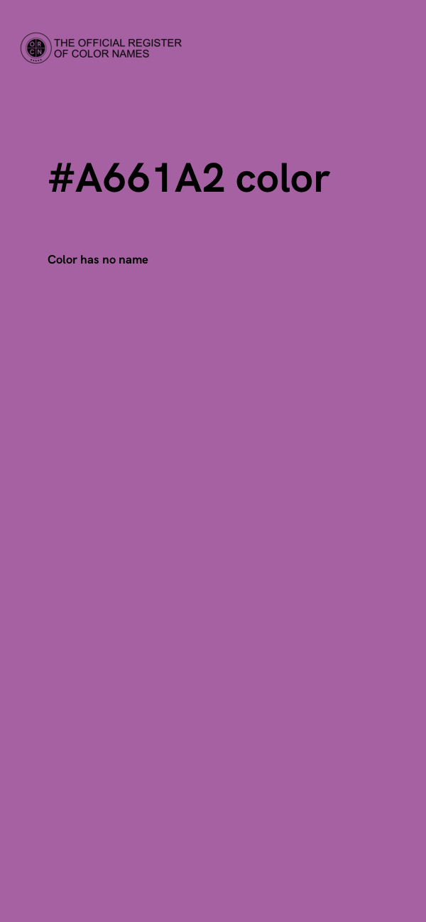 #A661A2 color image