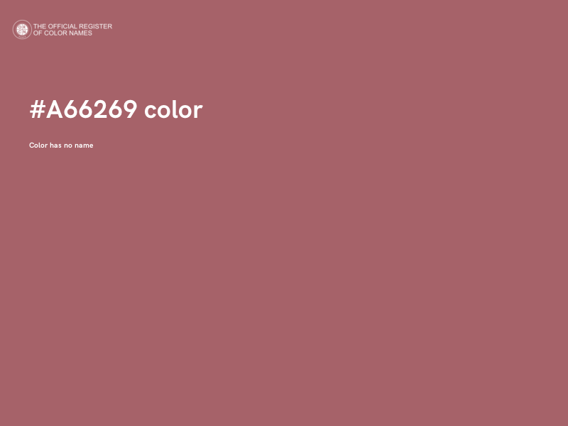 #A66269 color image
