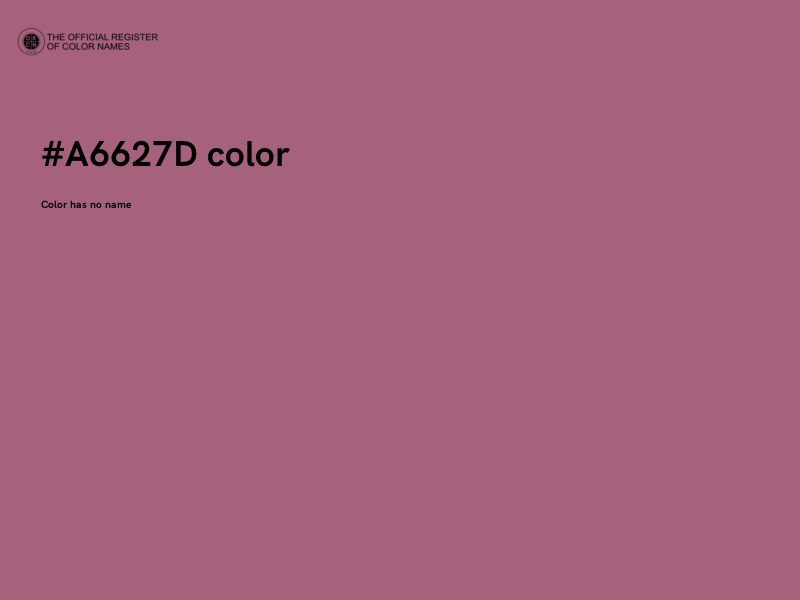 #A6627D color image