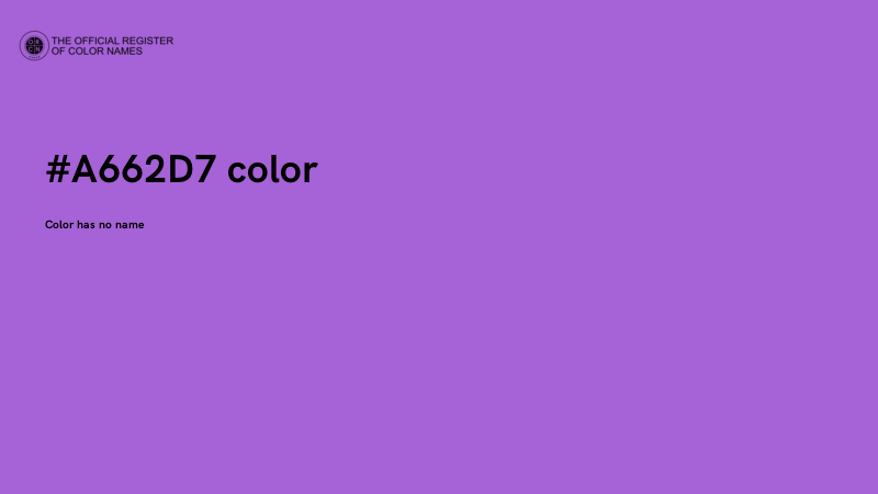 #A662D7 color image