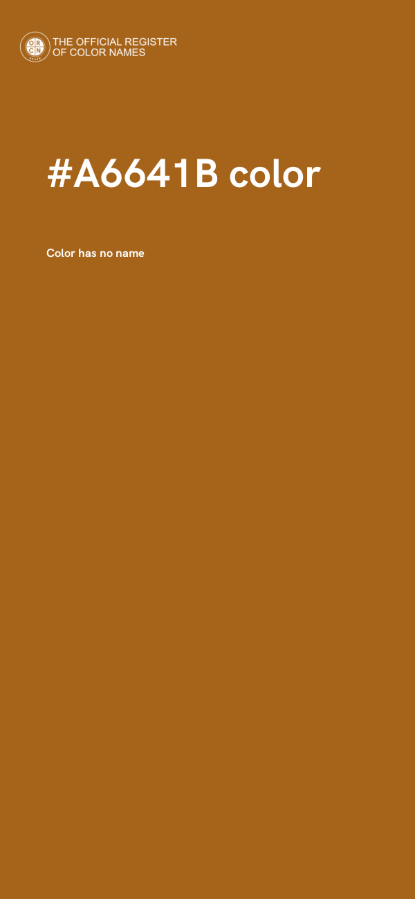 #A6641B color image