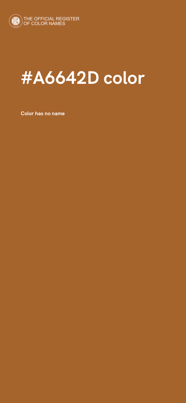 #A6642D color image