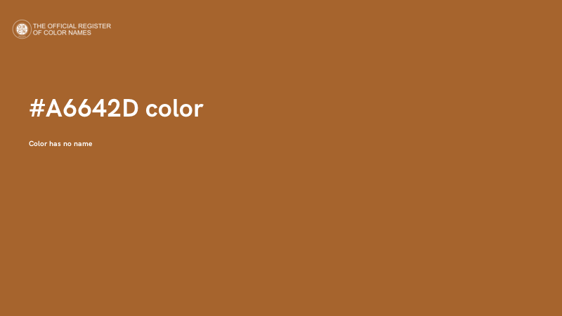 #A6642D color image