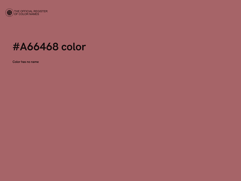 #A66468 color image