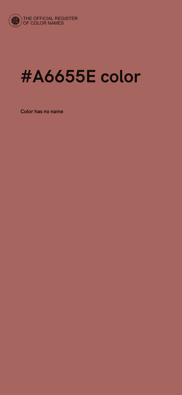 #A6655E color image