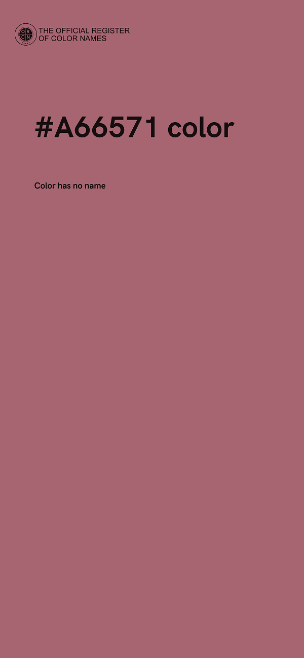 #A66571 color image