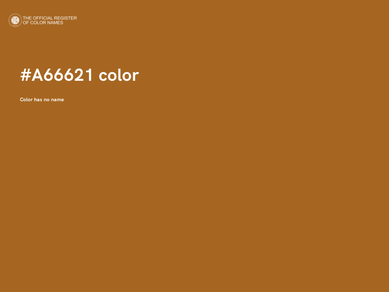 #A66621 color image