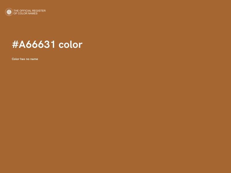 #A66631 color image