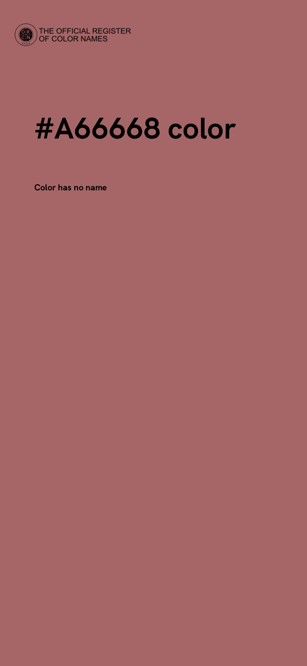 #A66668 color image