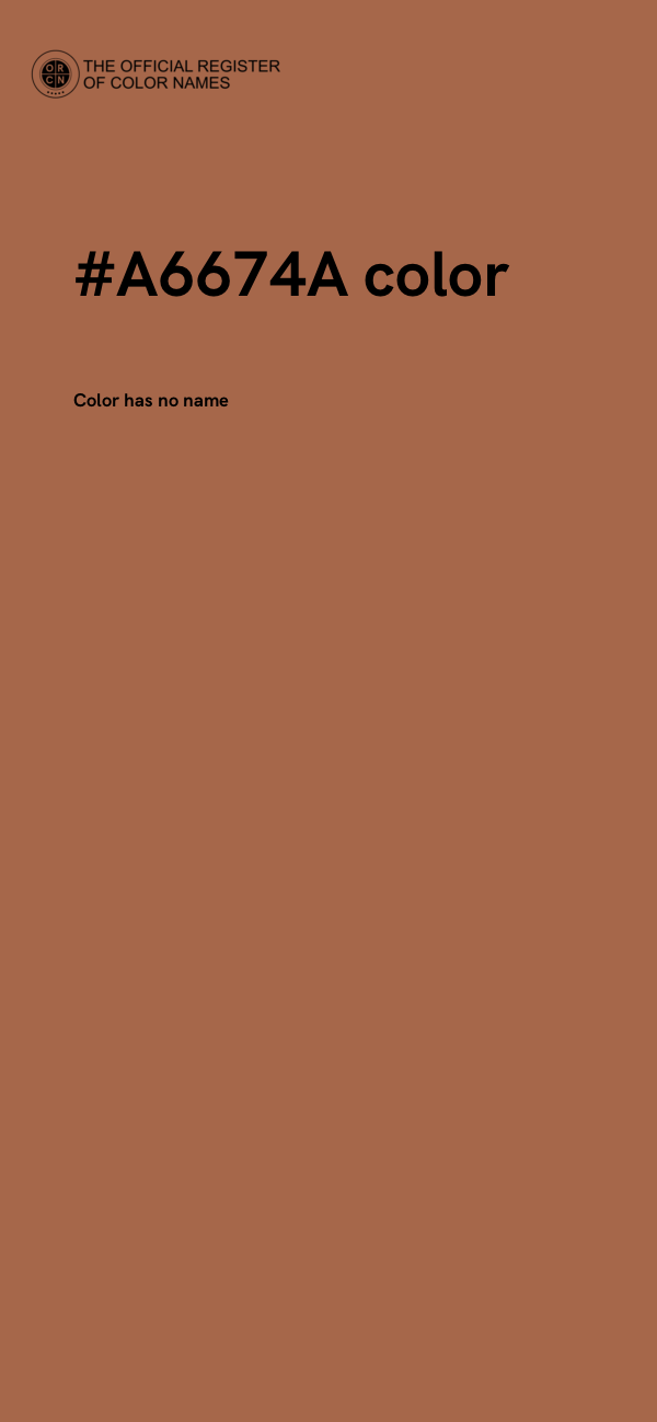 #A6674A color image
