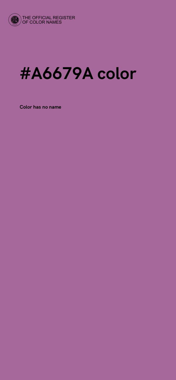#A6679A color image