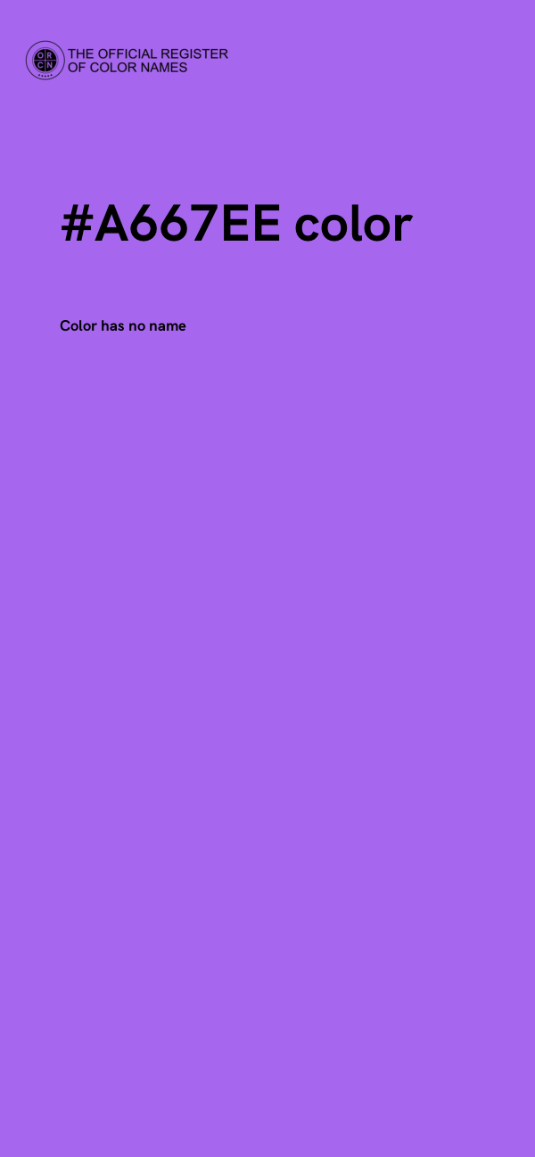 #A667EE color image