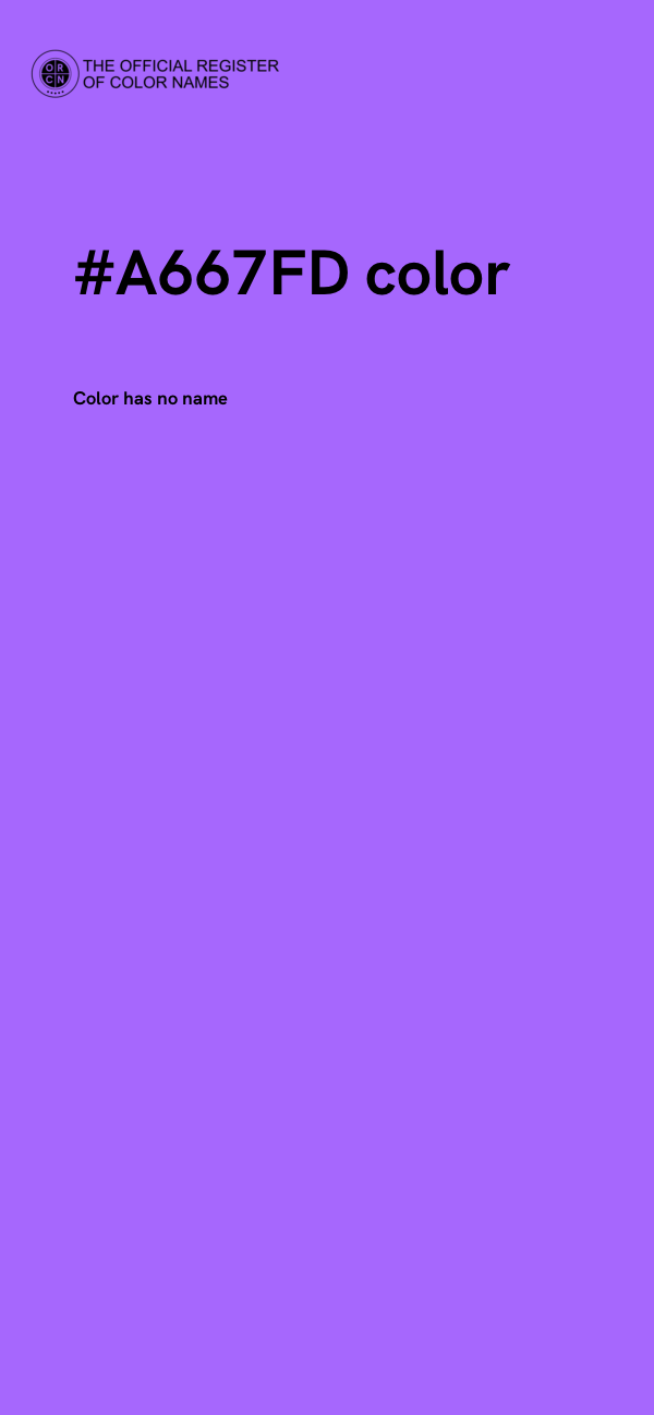 #A667FD color image
