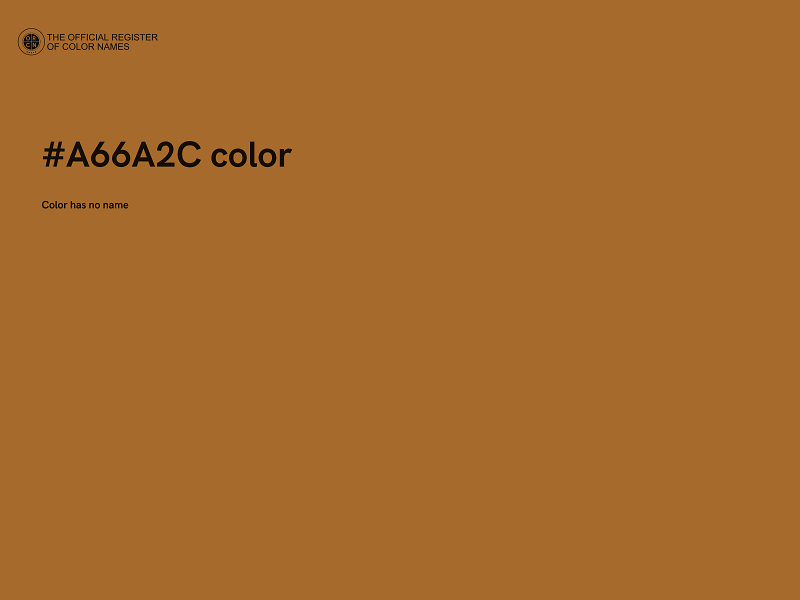 #A66A2C color image