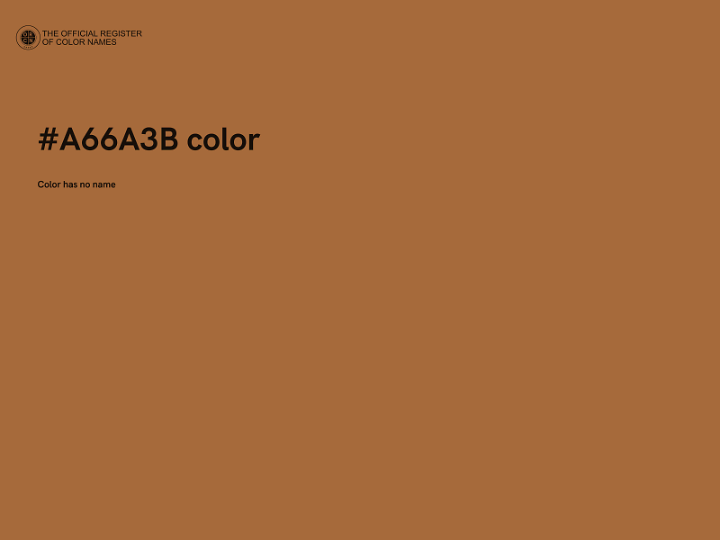 #A66A3B color image