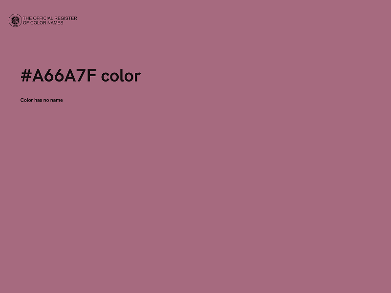 #A66A7F color image