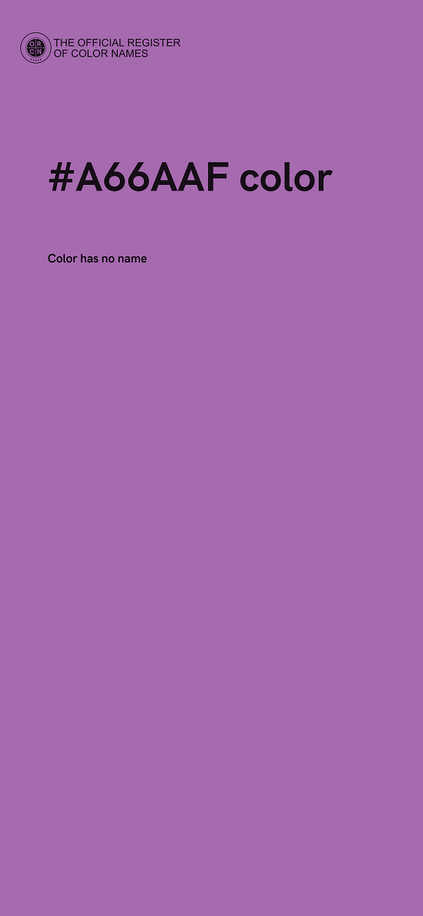#A66AAF color image
