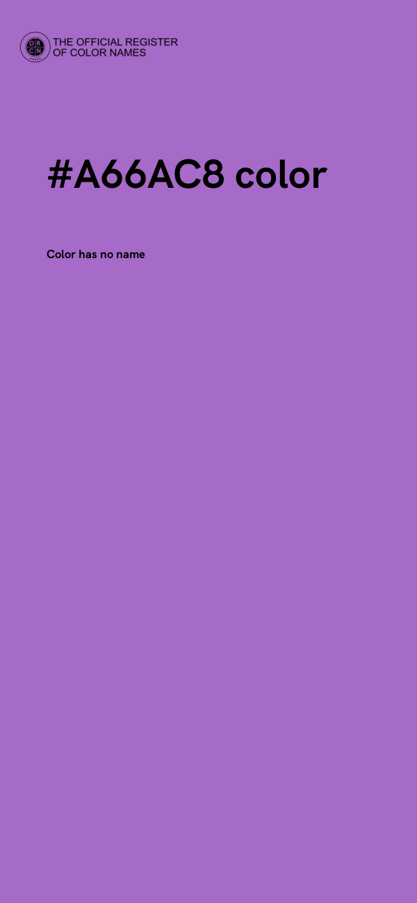 #A66AC8 color image