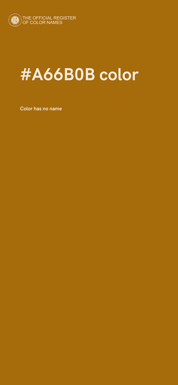 #A66B0B color image