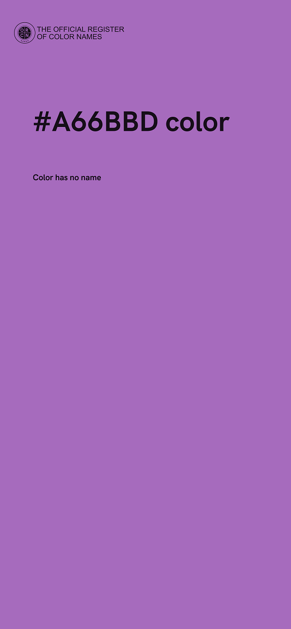 #A66BBD color image