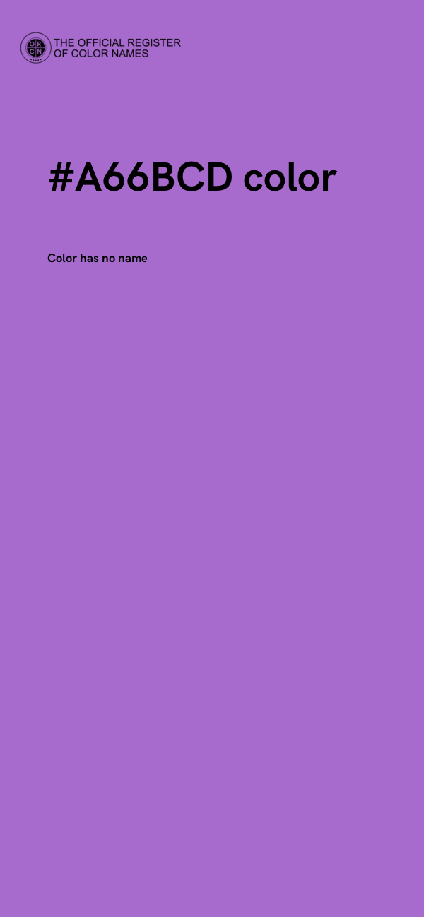 #A66BCD color image