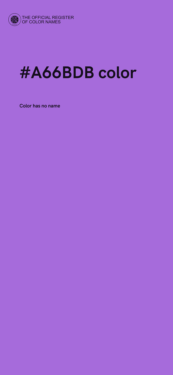 #A66BDB color image
