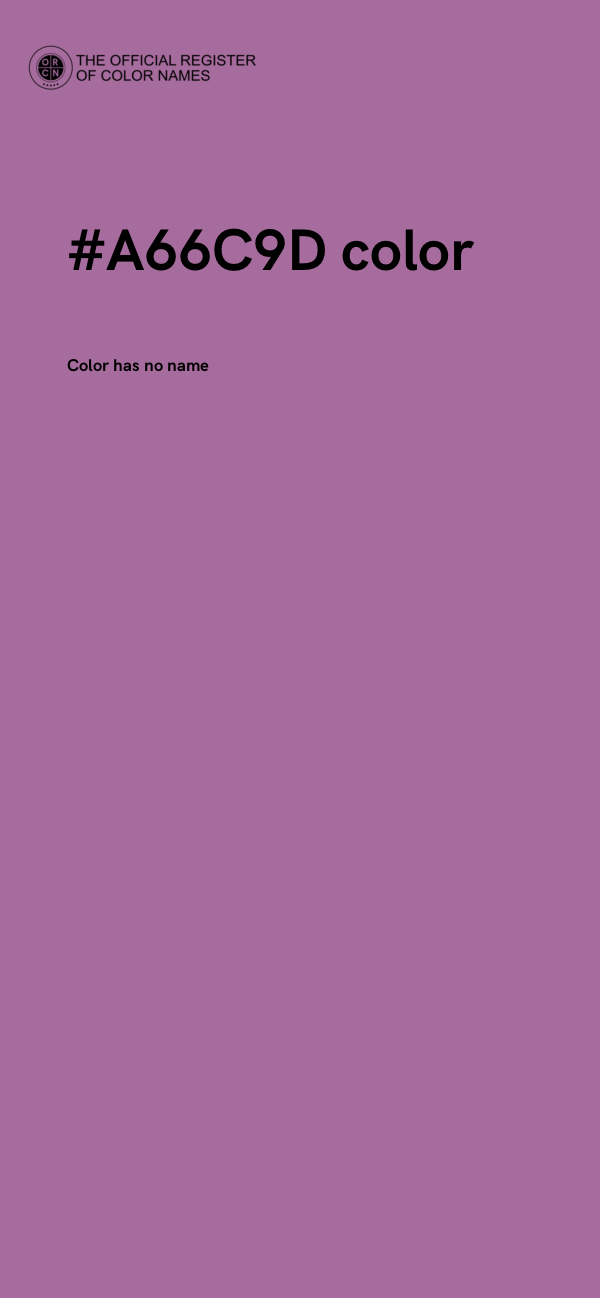 #A66C9D color image