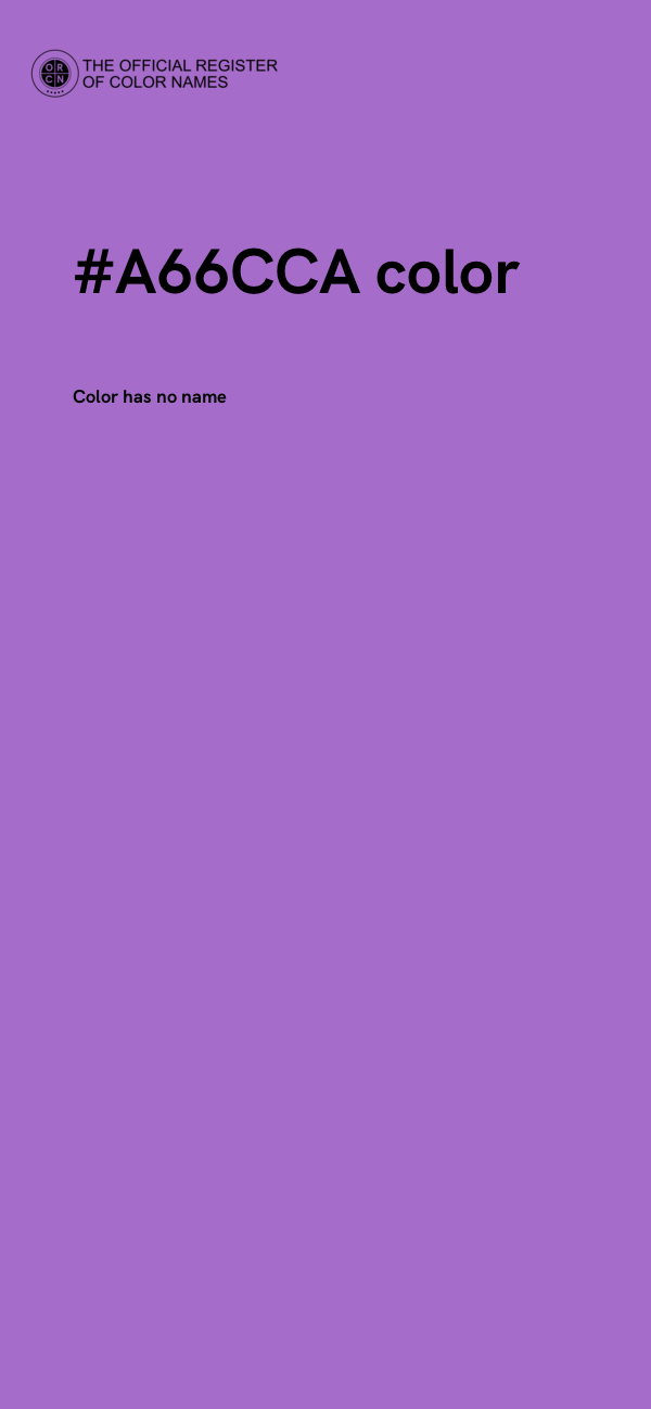 #A66CCA color image