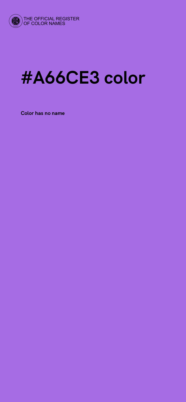 #A66CE3 color image
