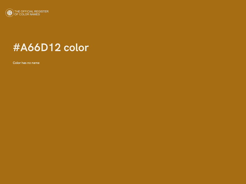 #A66D12 color image
