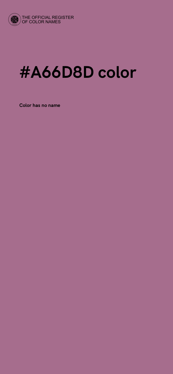 #A66D8D color image