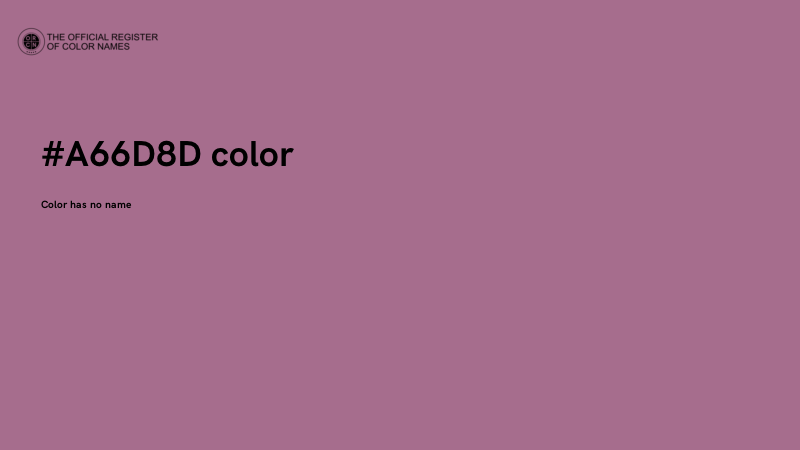 #A66D8D color image