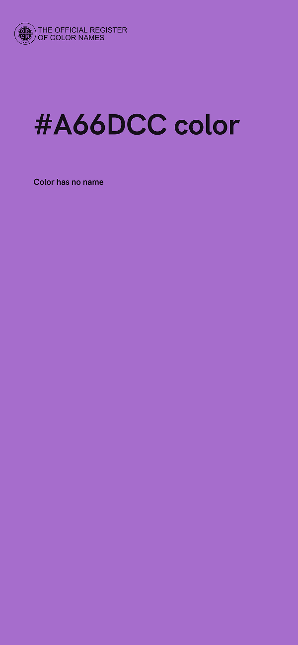 #A66DCC color image